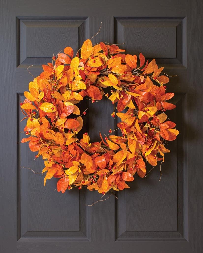 Petals Laurel & Bittersweet Faux Foliage Autumn Wreath