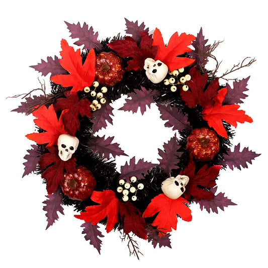 Halloween Wreaths Holiday Thanksgiving Window Door Hanging Garden Decorations